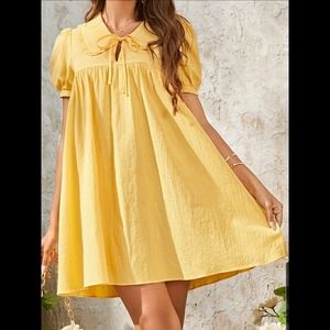 Shein Puff Sleeve Baby Doll Dress